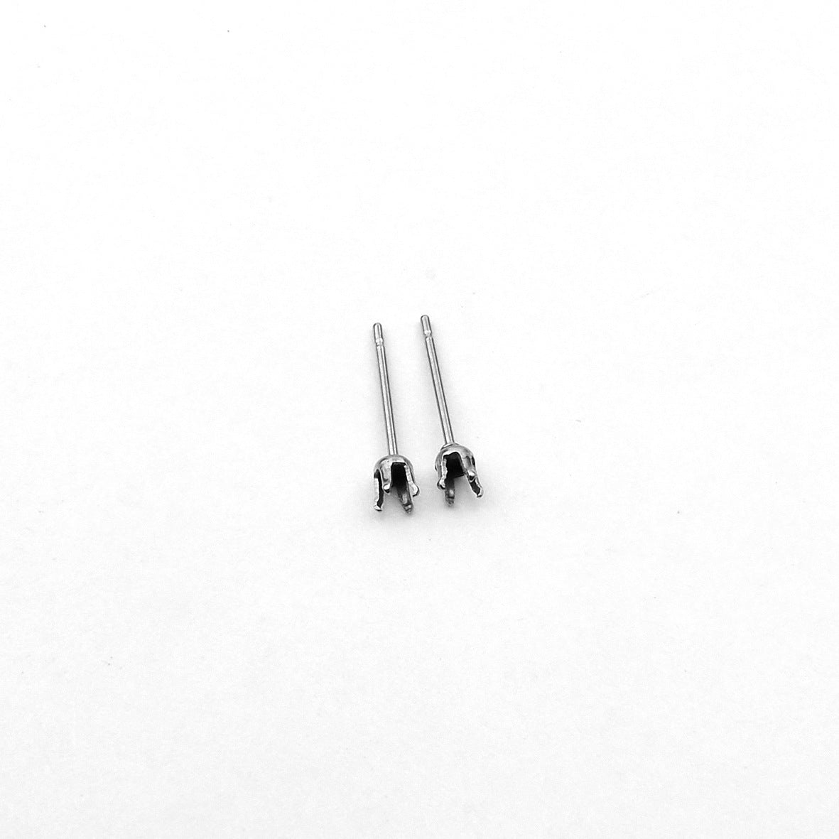 Circle Earring Findings With 3mm Diameter, 304 Stainless Steel, Electroplated Finish, Featuring Zircon Inlay