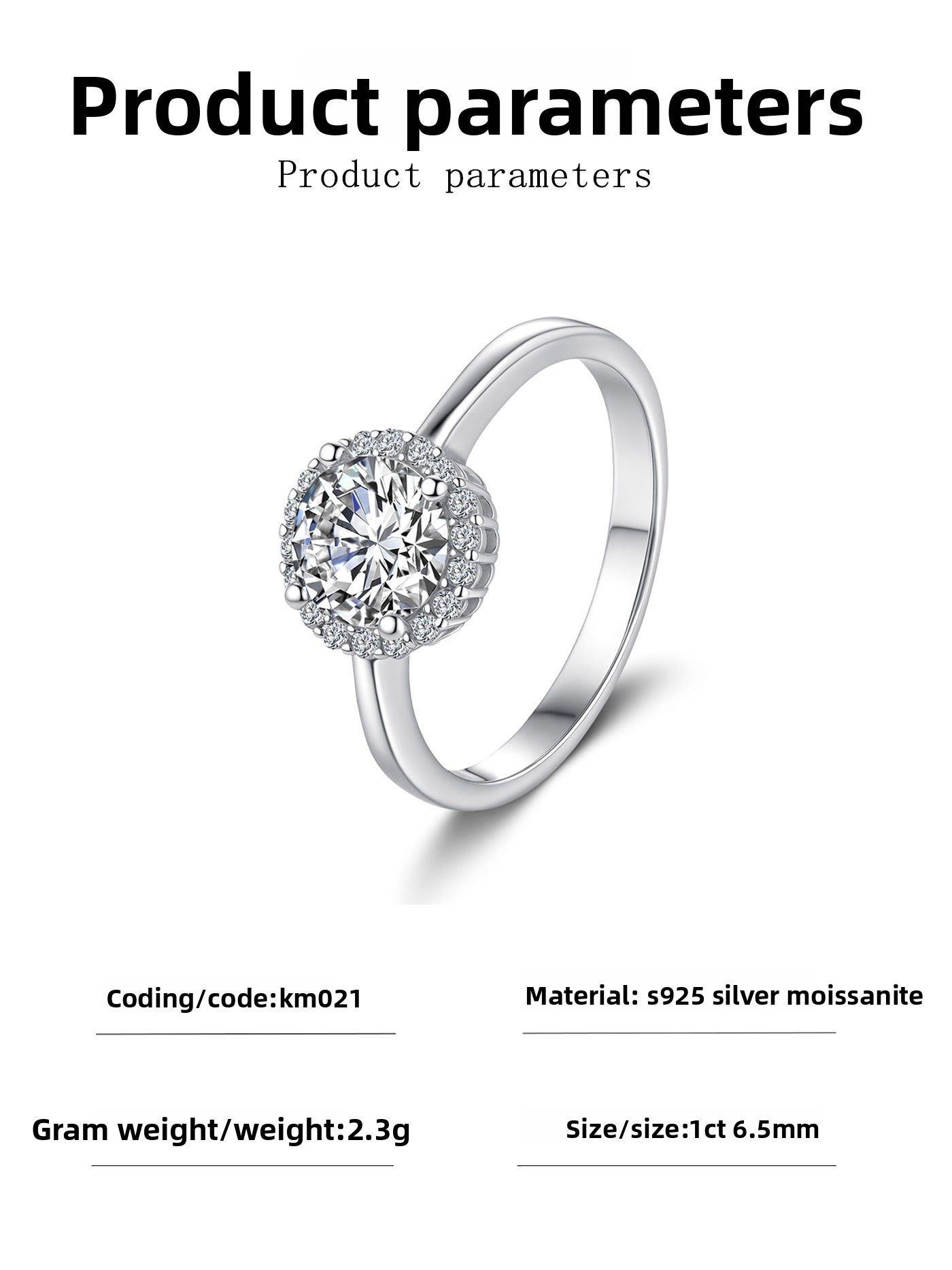 Luxurious Geometric Women’s Ring In 925 Sterling Silver With Moissanite Featuring Claw Setting For Wedding Season