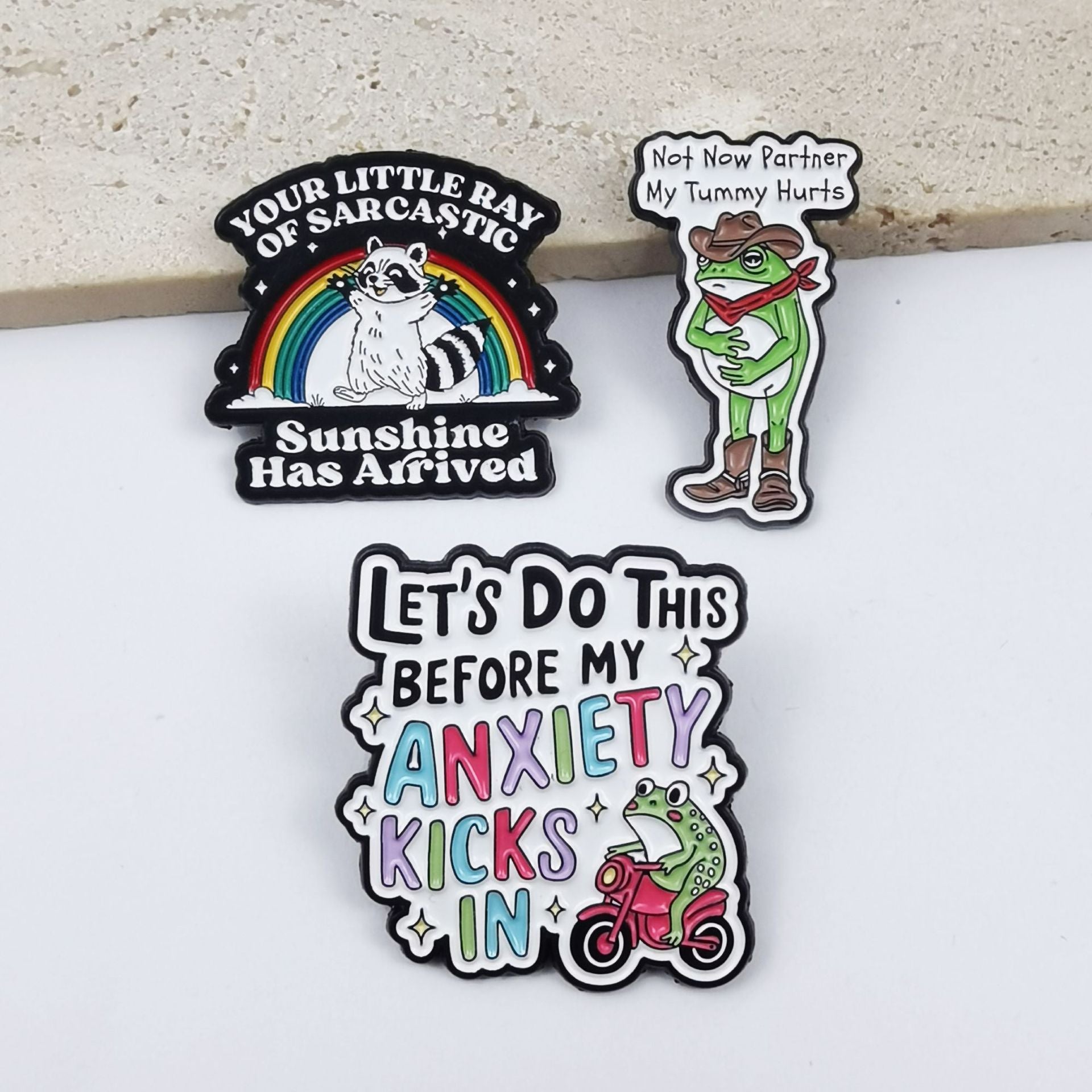 Frog Pin Made Of Zinc Alloy Featuring Enamel Craft