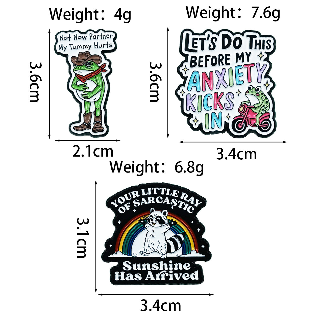 Frog Pin Made Of Zinc Alloy Featuring Enamel Craft