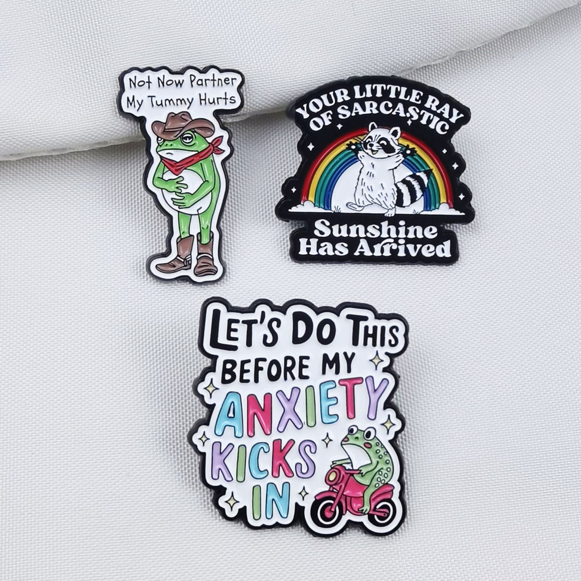 Frog Pin Made Of Zinc Alloy Featuring Enamel Craft