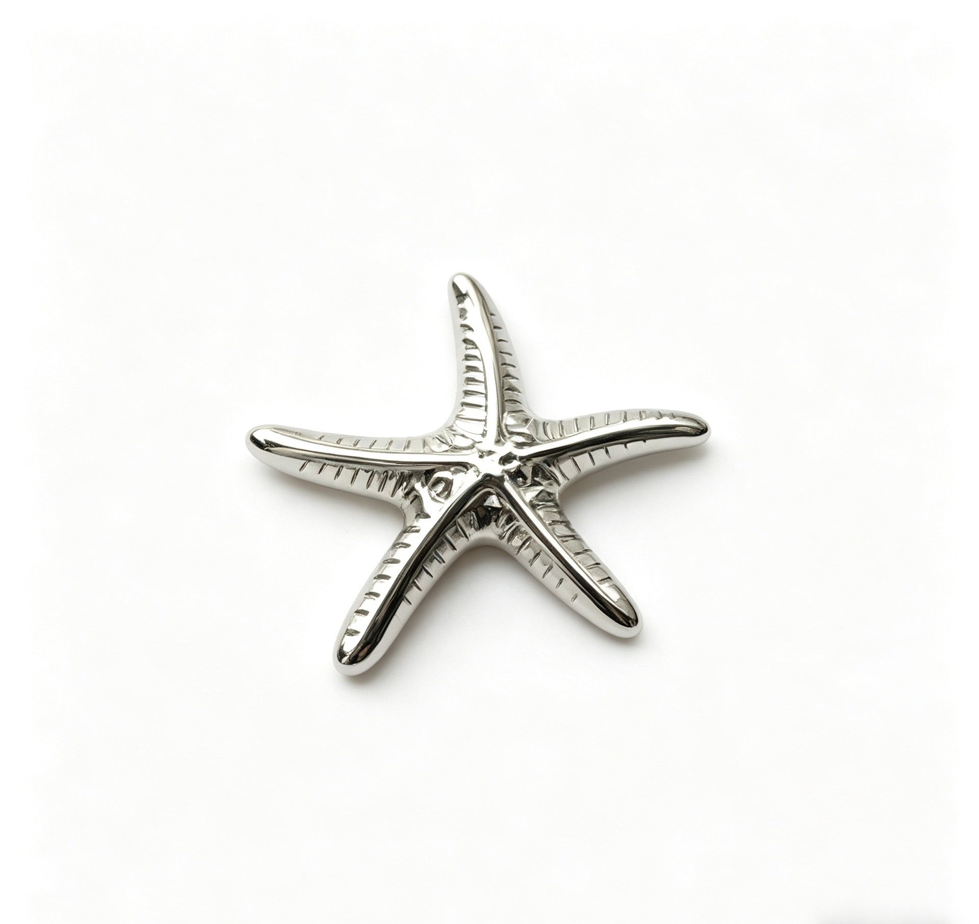 Ocean Pattern Pendant In Steel Color, Made Of Titanium Steel Featuring Marine Style Design
