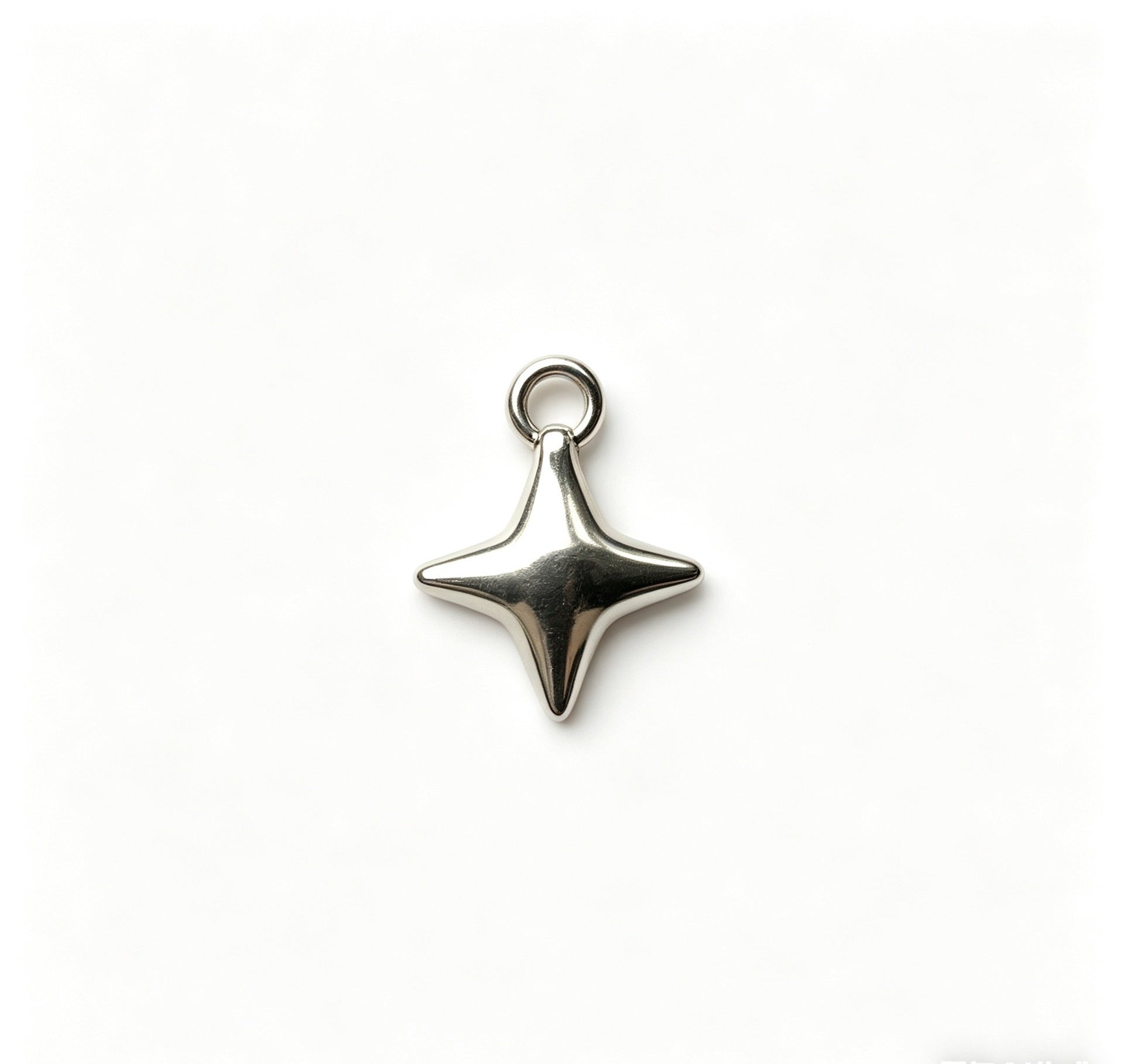 Ocean Pattern Pendant In Steel Color, Made Of Titanium Steel Featuring Marine Style Design