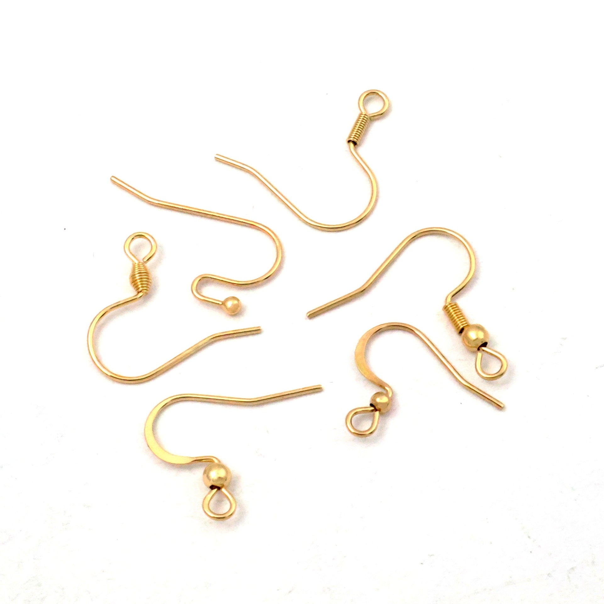 Metal Hook Earring Findings With 18K Real Gold Plated Electroplated Finish In Gold For Commute Jewelry Accessories