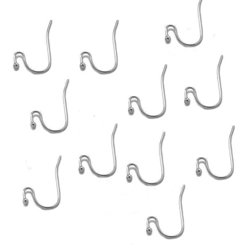 Metal Hook Earring Findings With 18K Real Gold Plated Electroplated Finish In Gold For Commute Jewelry Accessories