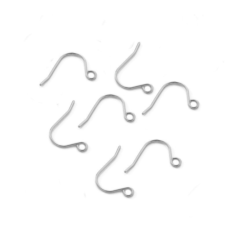 Handmade U Shape Ear Hook In Gold With 316 Stainless Steel For Women, Simple Style
