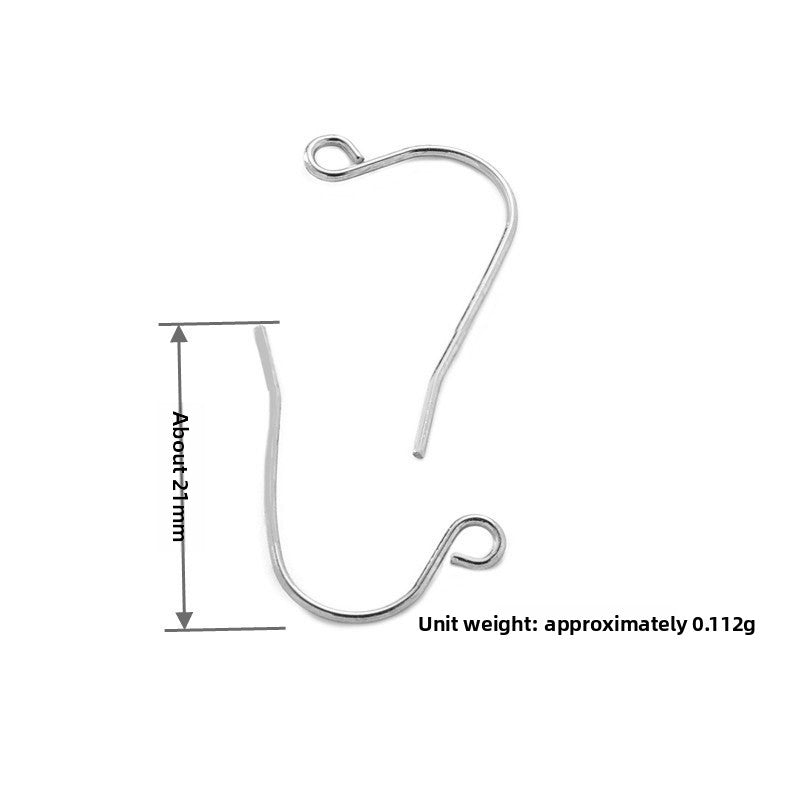 Handmade U Shape Ear Hook In Gold With 316 Stainless Steel For Women, Simple Style
