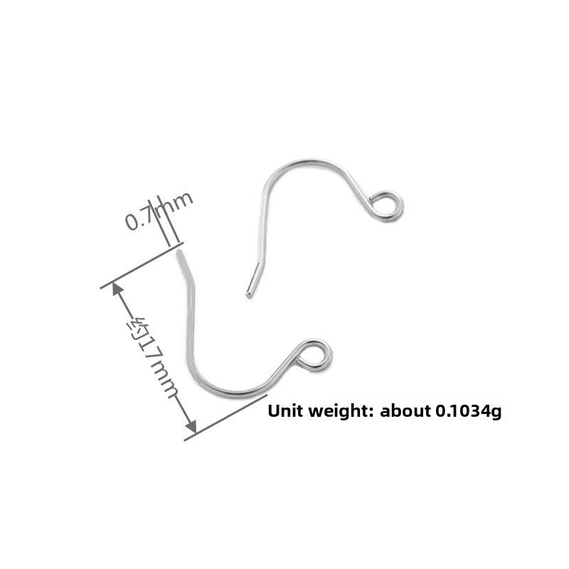 Handmade U Shape Ear Hook In Gold With 316 Stainless Steel For Women, Simple Style