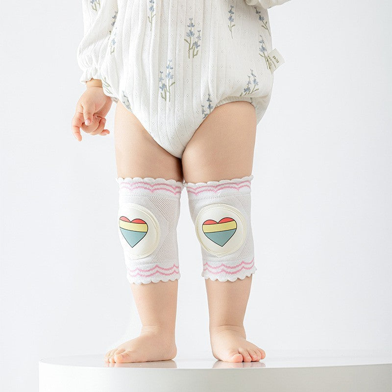 Fashion Baby Knee Pads With Animal Printing, 2 Pieces Cotton Knee Protectors For Kids