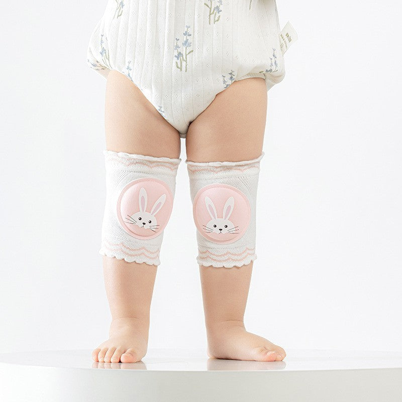 Fashion Baby Knee Pads With Animal Printing, 2 Pieces Cotton Knee Protectors For Kids