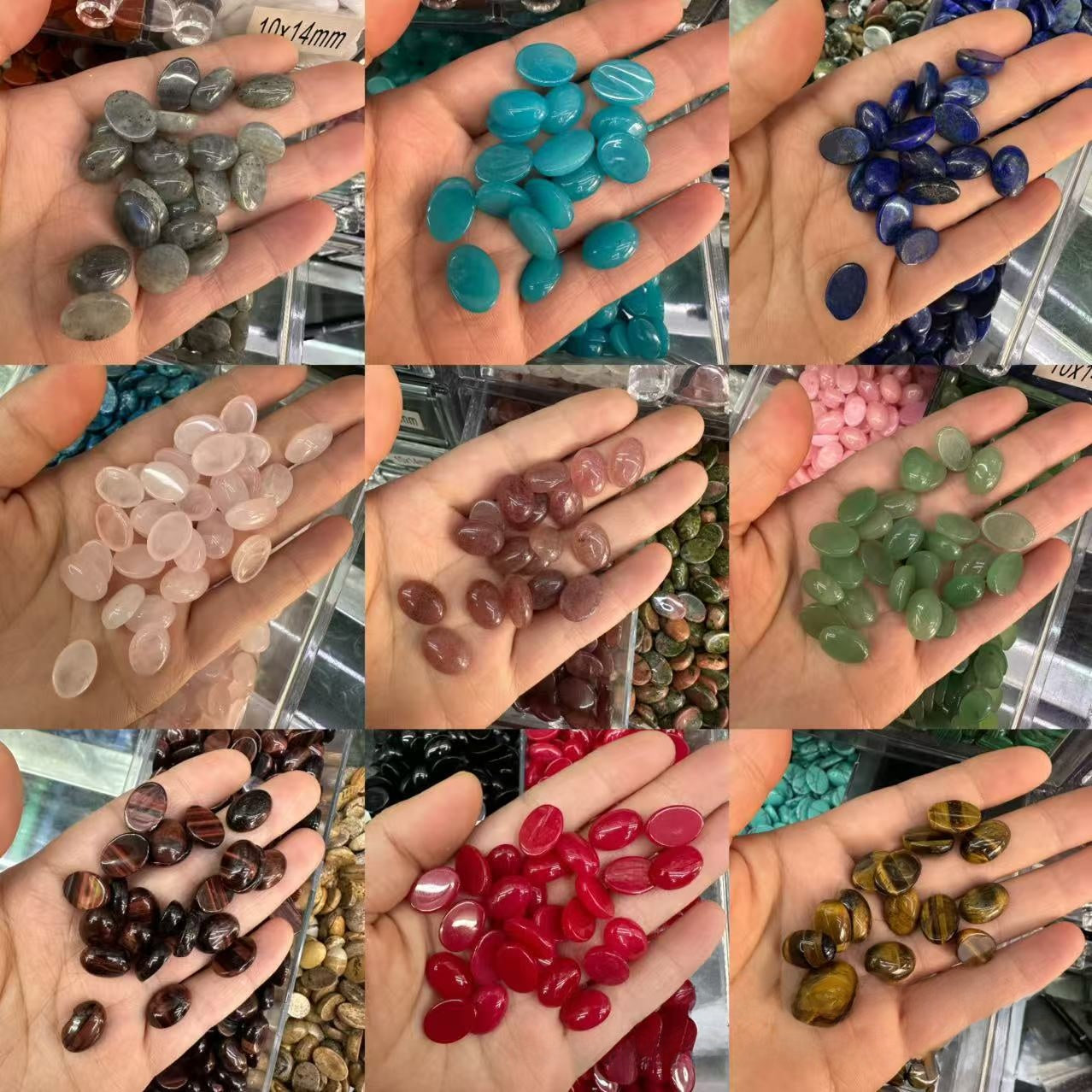 Natural Stone Jewelry Accessories Featuring Rose Quartz With Patch Inlay Craftsmanship