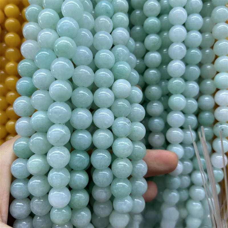 Natural Chalcedony Jewelry Featuring Elegant Beading Craftsmanship