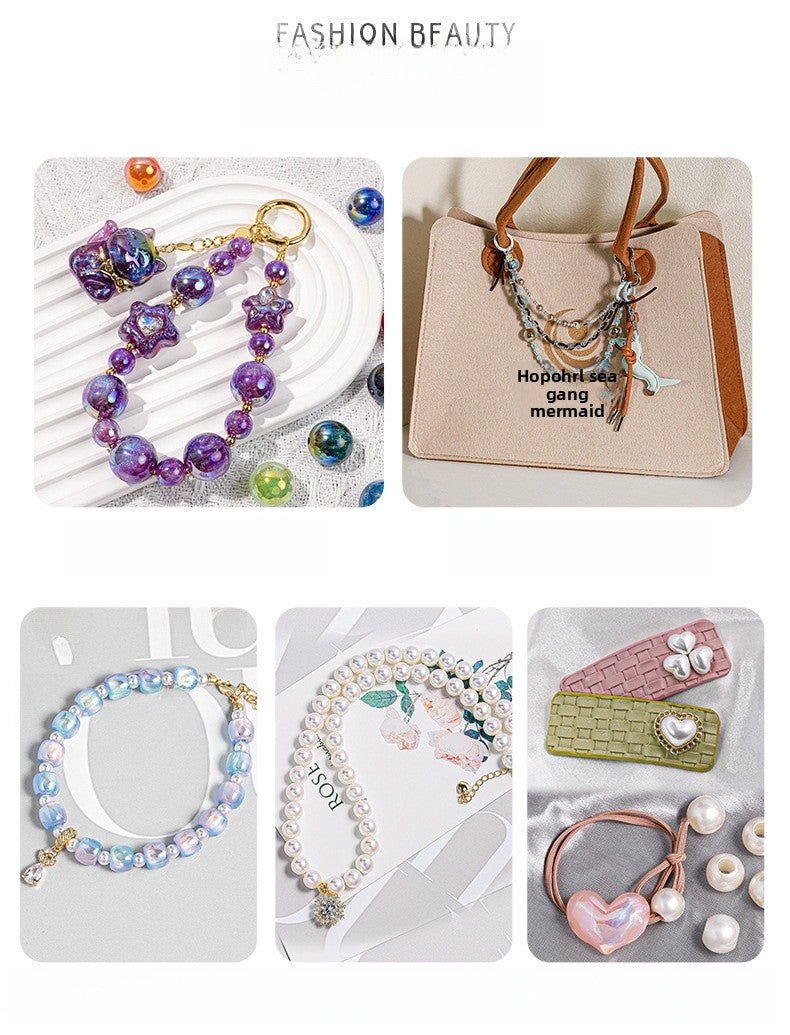 Electroplated Acrylic Smiley Face Jewelry Accessory In Litmus Color Featuring Original Design