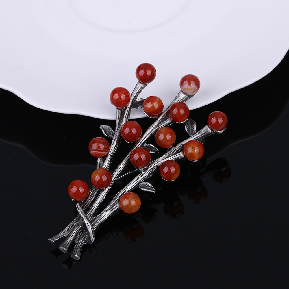 Alloy Flowers Pin With Electroplated Finish, Elegant Floral Design Accessory