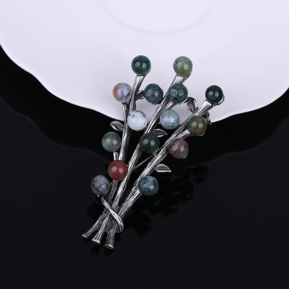 Alloy Flowers Pin With Electroplated Finish, Elegant Floral Design Accessory