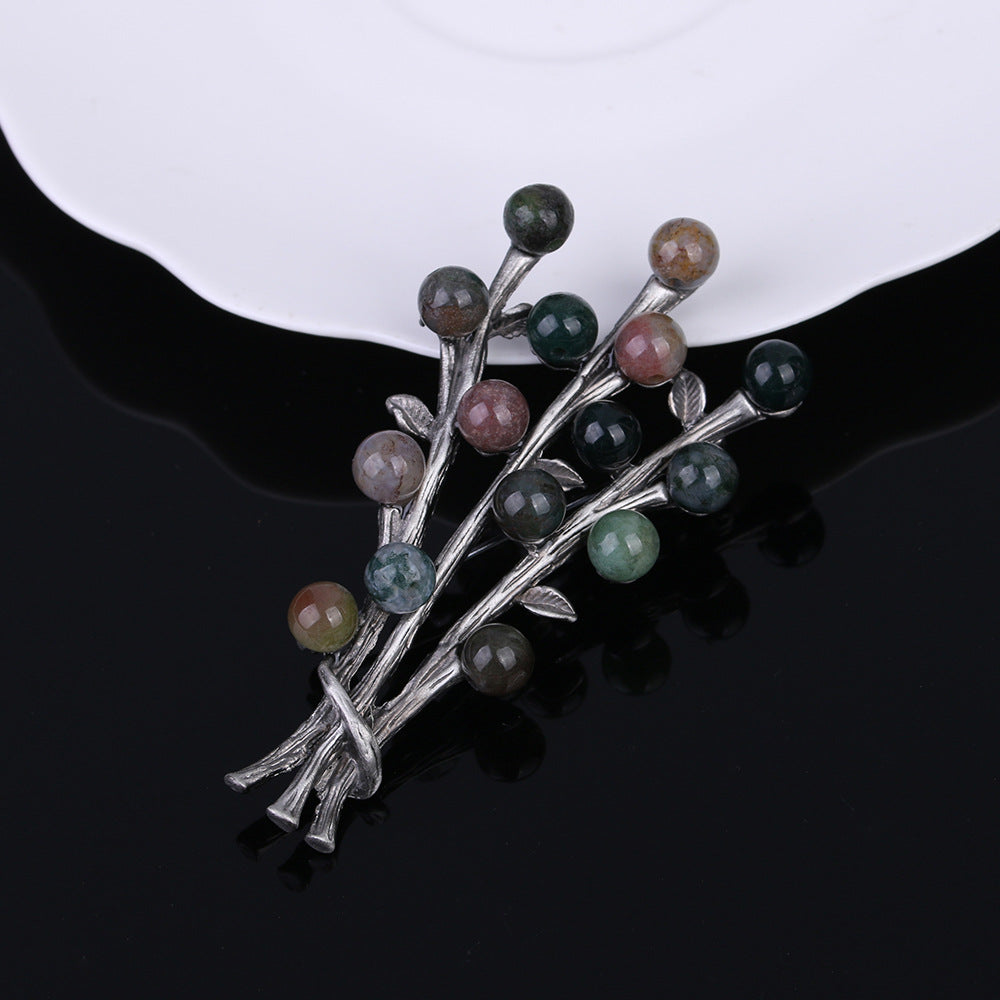 Alloy Flowers Pin With Electroplated Finish, Elegant Floral Design Accessory