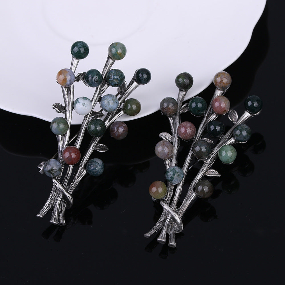 Alloy Flowers Pin With Electroplated Finish, Elegant Floral Design Accessory