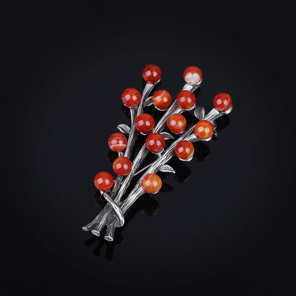 Alloy Flowers Pin With Electroplated Finish, Elegant Floral Design Accessory