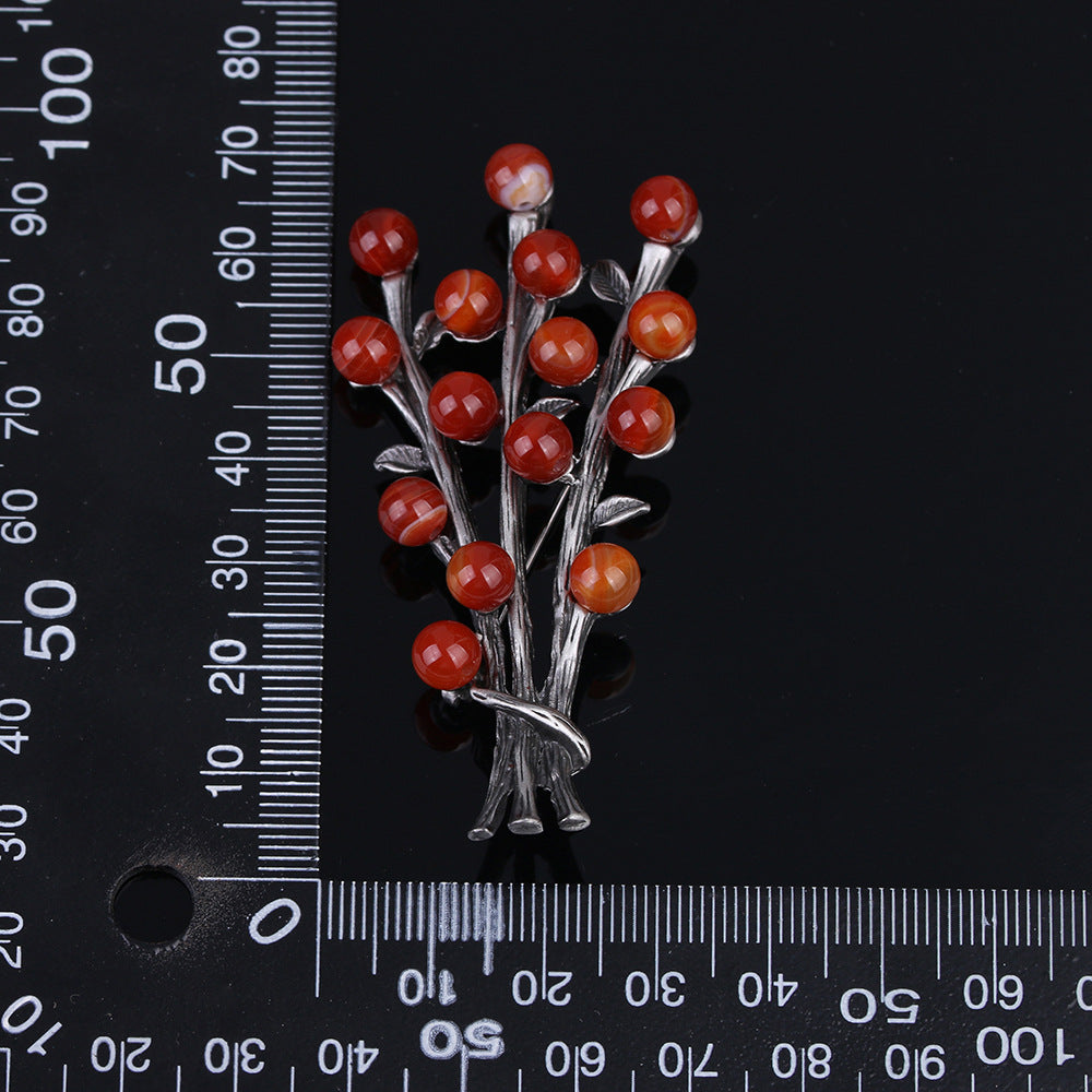 Alloy Flowers Pin With Electroplated Finish, Elegant Floral Design Accessory