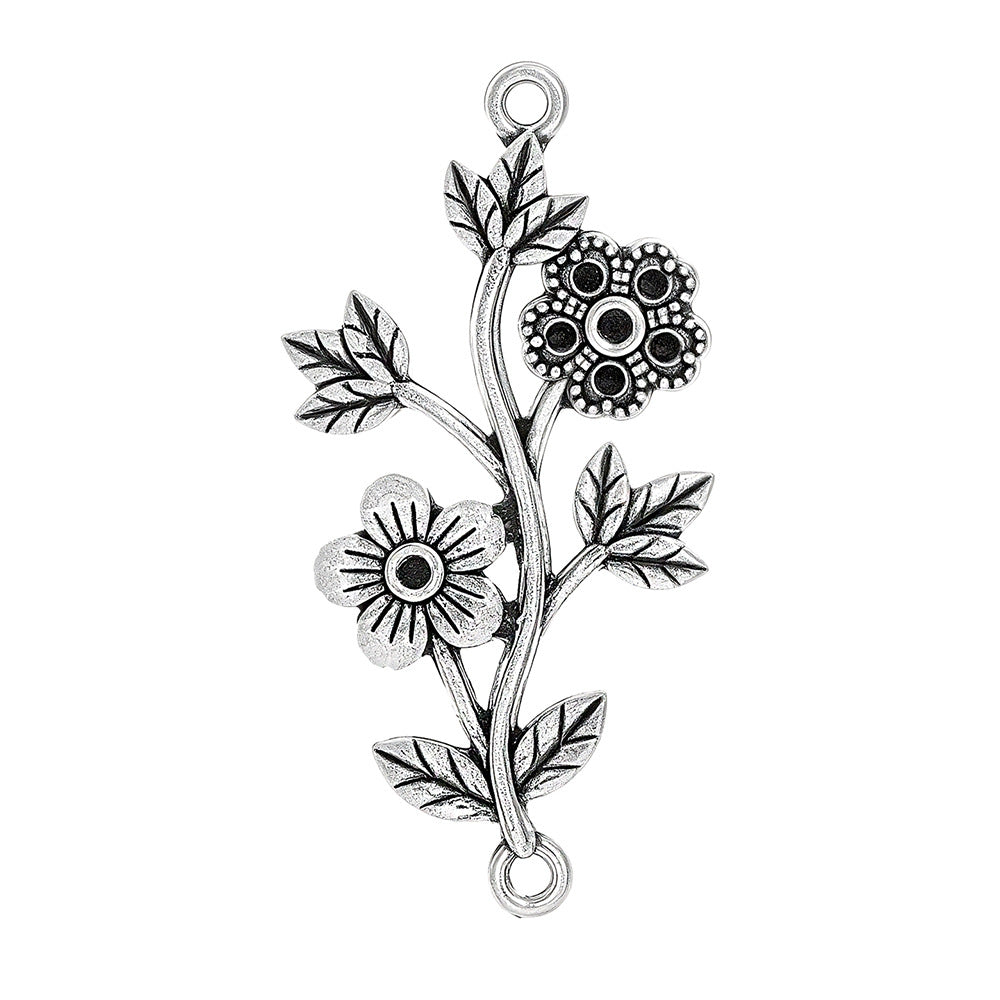 Geometric Alloy Jewelry Accessories Featuring Electroplated Antique Silver Plated Finish In Silver With Ethnic Style