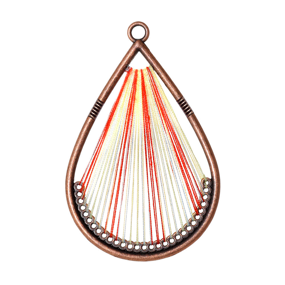Alloy Earring Findings With Braid Craftsmanship In Bohemian Style, Available In Colour For Jewelry Accessories