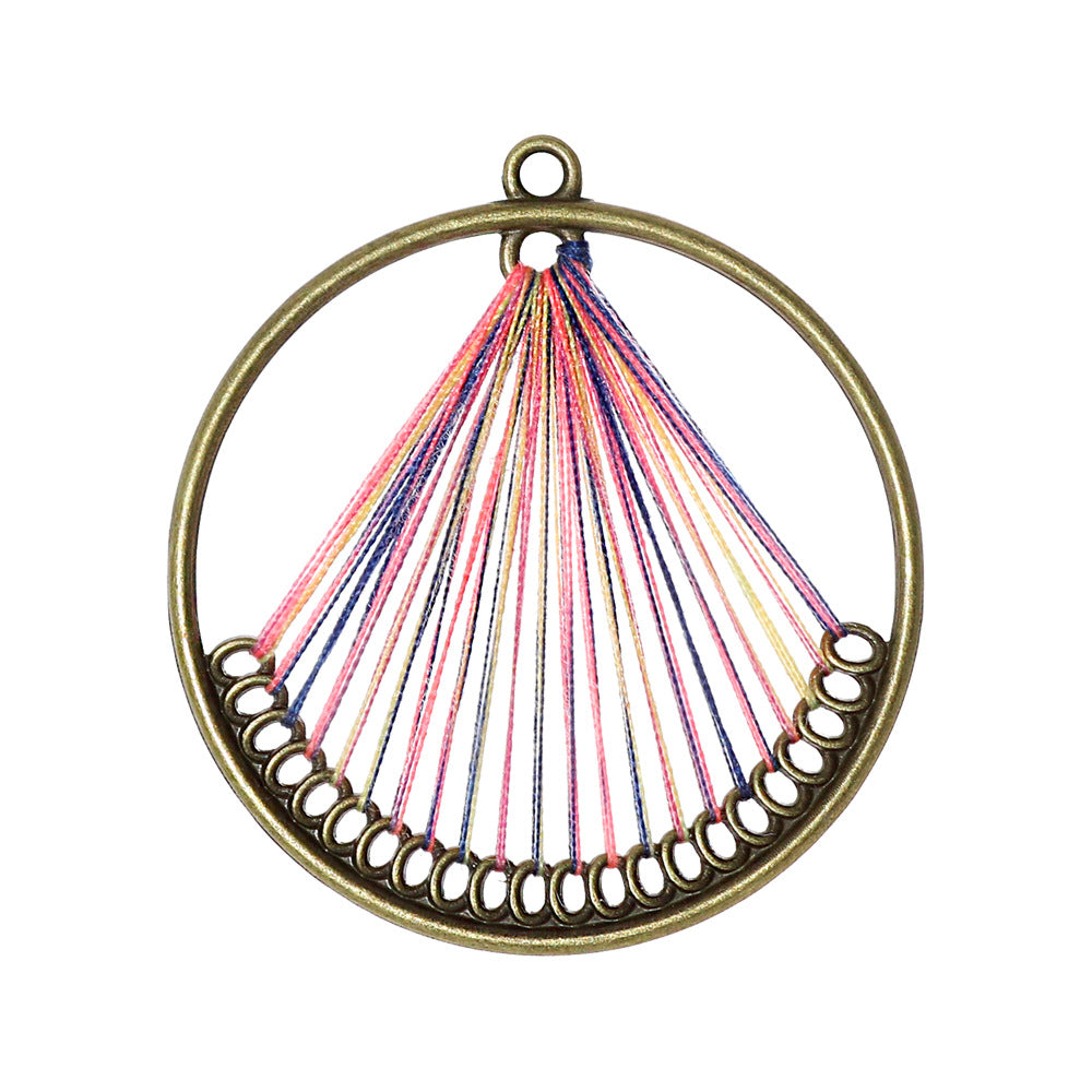 Alloy Earring Findings With Braid Craftsmanship In Bohemian Style, Available In Colour For Jewelry Accessories