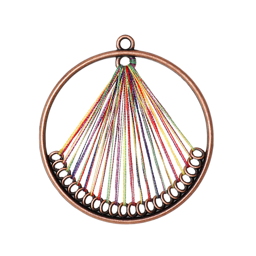 Alloy Earring Findings With Braid Craftsmanship In Bohemian Style, Available In Colour For Jewelry Accessories