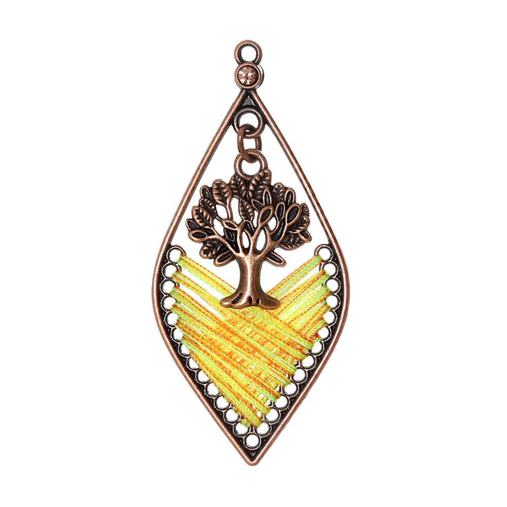 Alloy Earring Findings With Braid Craftsmanship In Bohemian Style, Available In Colour For Jewelry Accessories