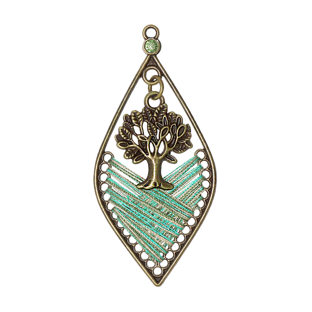 Alloy Earring Findings With Braid Craftsmanship In Bohemian Style, Available In Colour For Jewelry Accessories