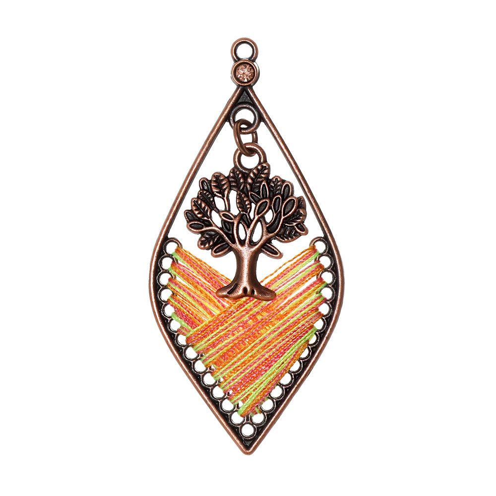 Alloy Earring Findings With Braid Craftsmanship In Bohemian Style, Available In Colour For Jewelry Accessories