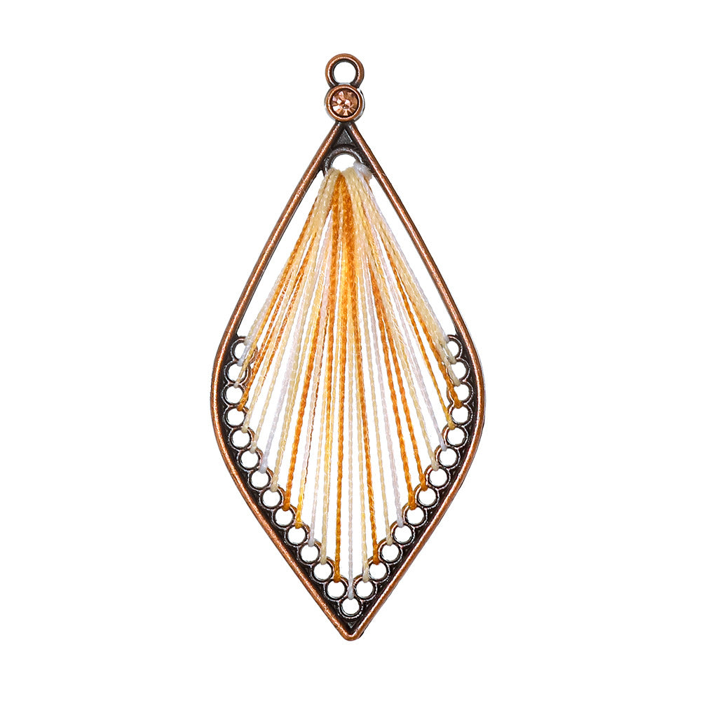 Alloy Earring Findings With Braid Craftsmanship In Bohemian Style, Available In Colour For Jewelry Accessories