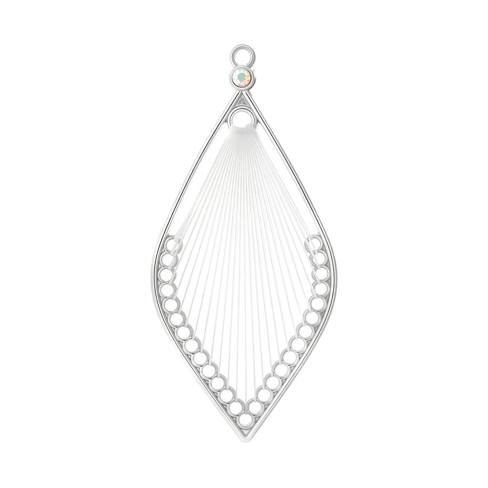 Alloy Earring Findings With Braid Craftsmanship In Bohemian Style, Available In Colour For Jewelry Accessories