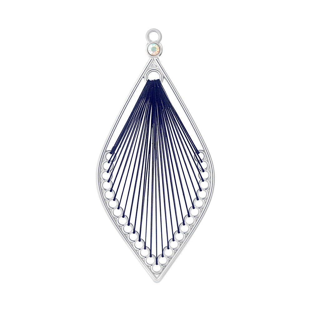 Alloy Earring Findings With Braid Craftsmanship In Bohemian Style, Available In Colour For Jewelry Accessories
