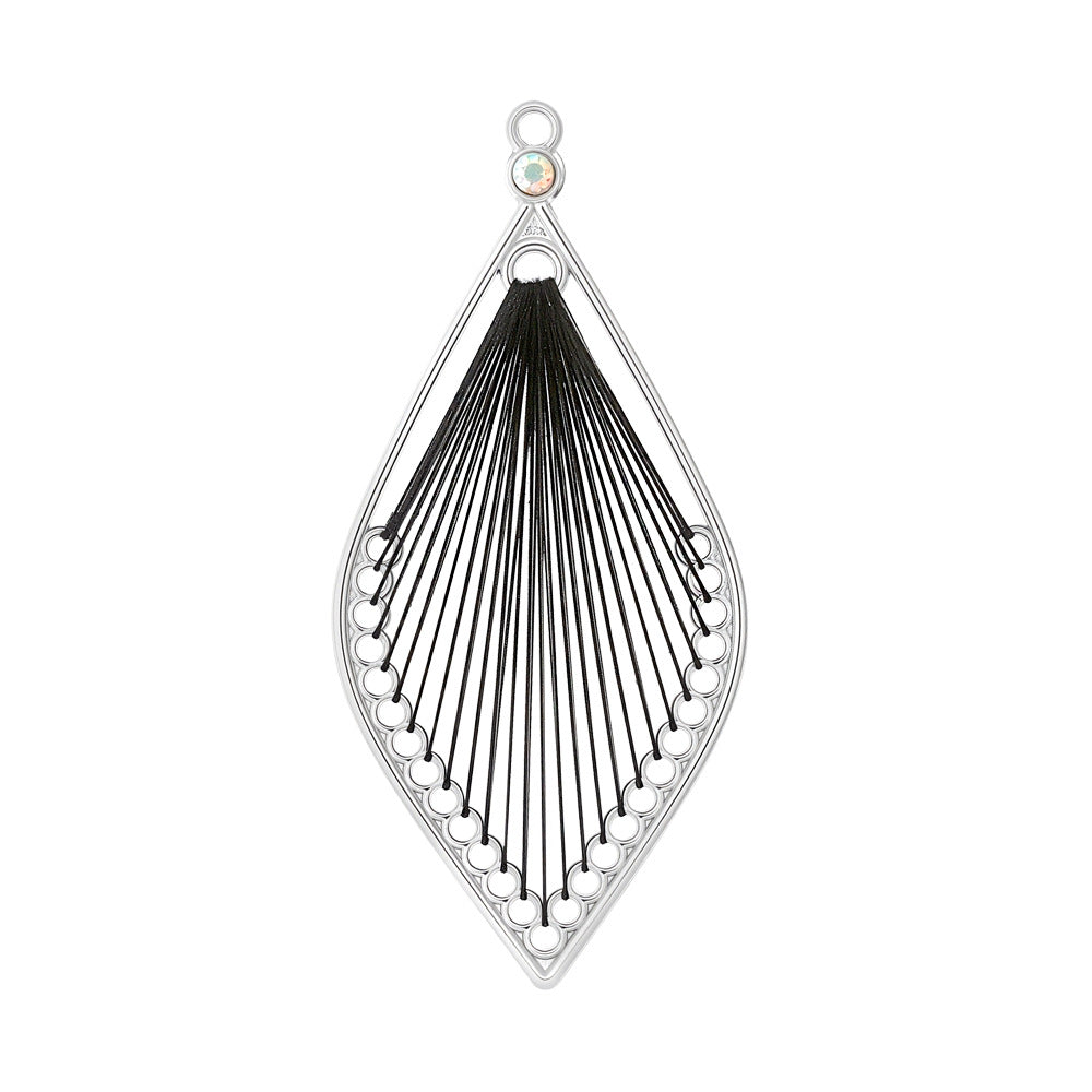 Alloy Earring Findings With Braid Craftsmanship In Bohemian Style, Available In Colour For Jewelry Accessories