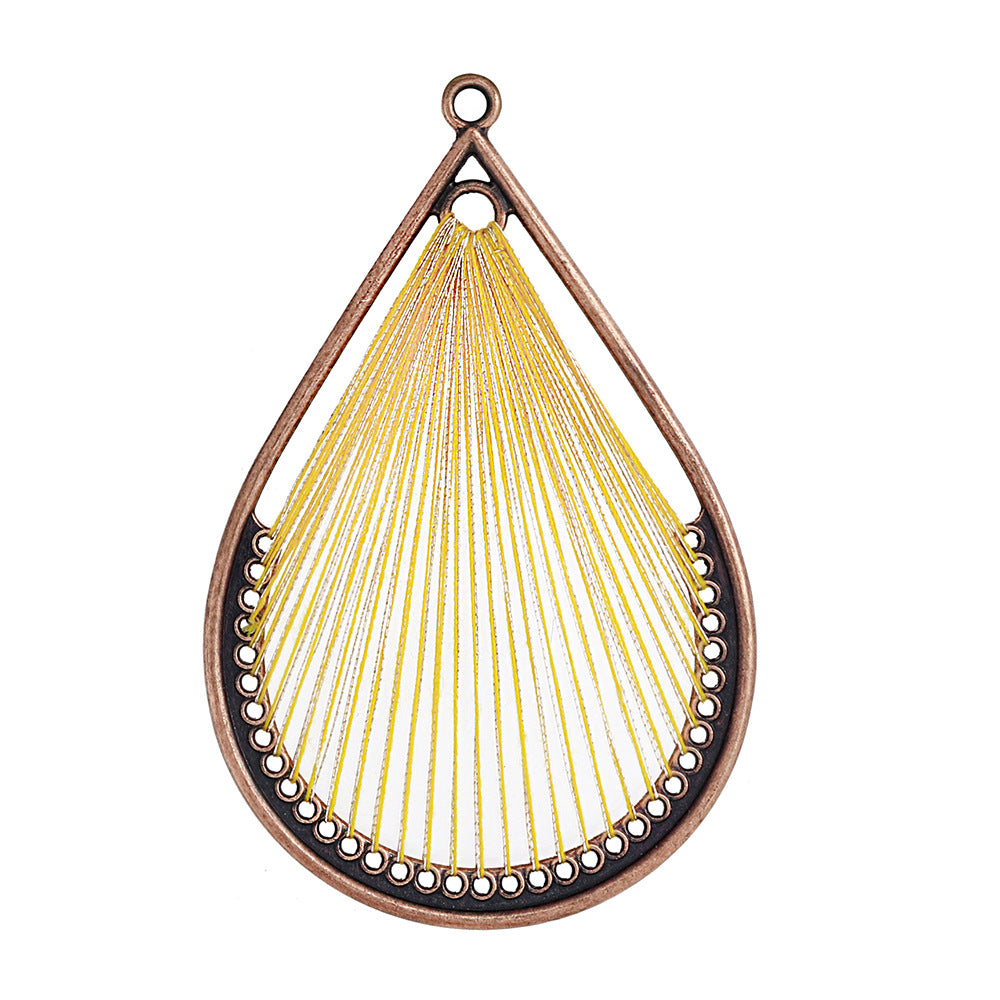 Alloy Earring Findings With Braid Craftsmanship In Bohemian Style, Available In Colour For Jewelry Accessories