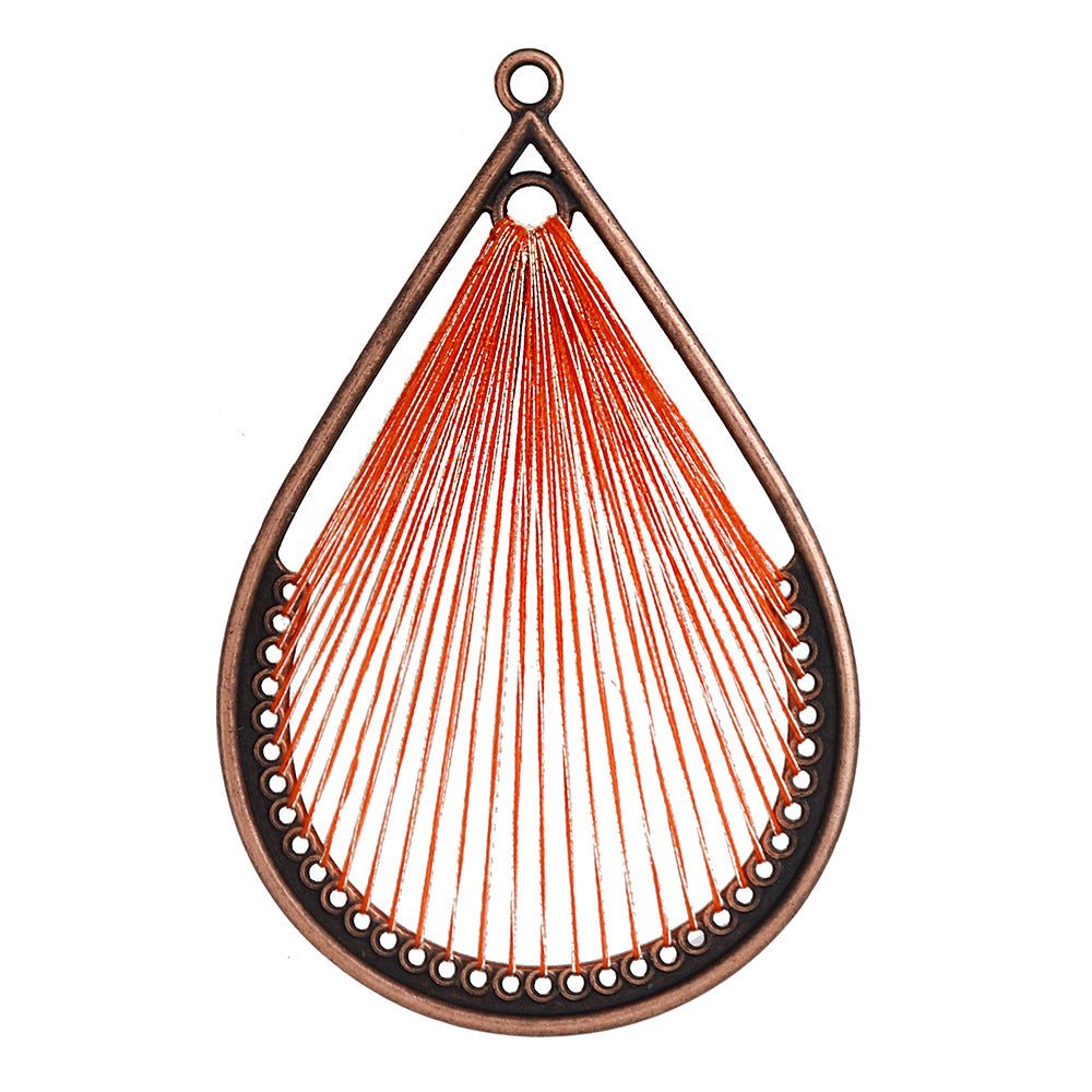 Alloy Earring Findings With Braid Craftsmanship In Bohemian Style, Available In Colour For Jewelry Accessories