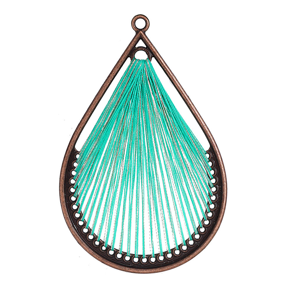 Alloy Earring Findings With Braid Craftsmanship In Bohemian Style, Available In Colour For Jewelry Accessories