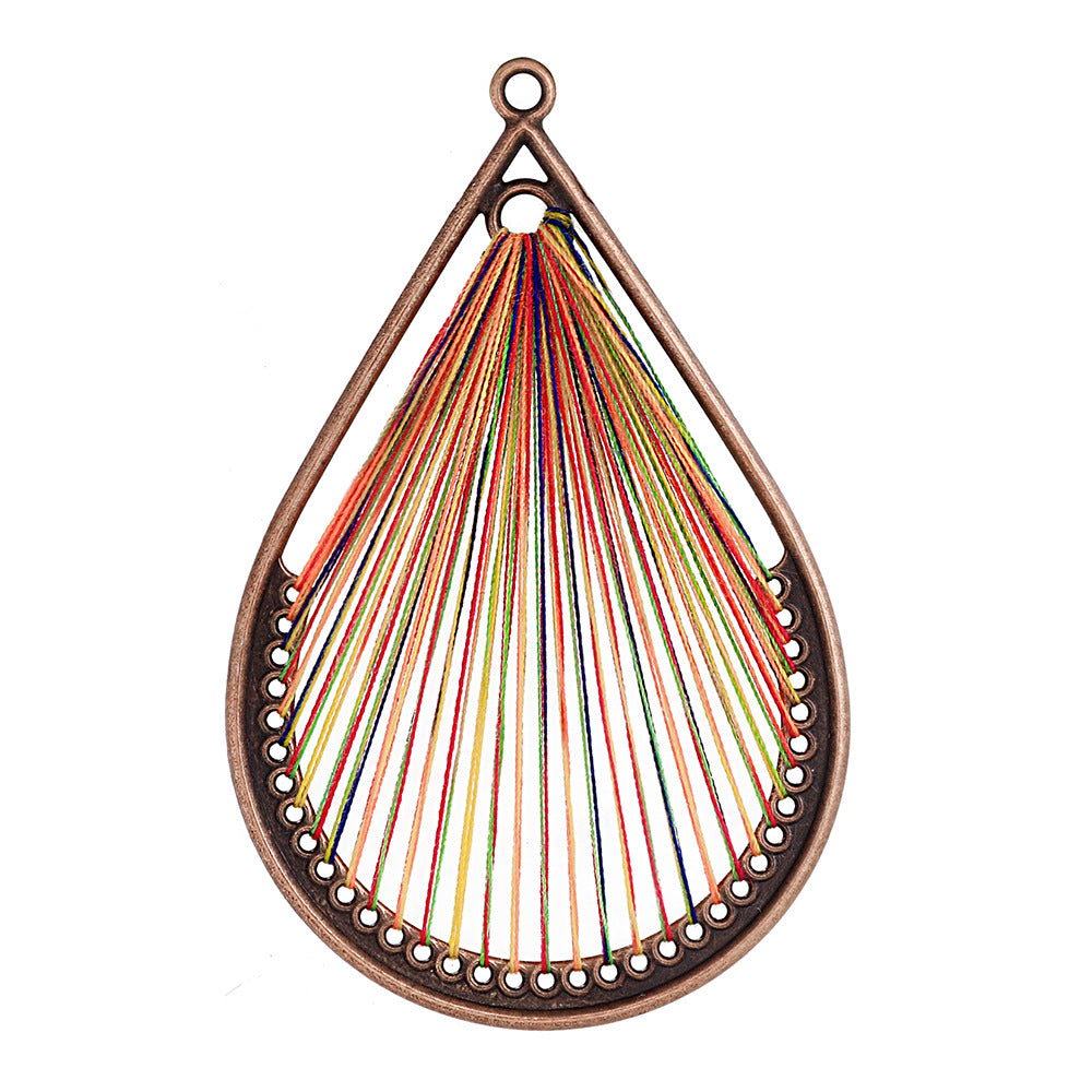 Alloy Earring Findings With Braid Craftsmanship In Bohemian Style, Available In Colour For Jewelry Accessories