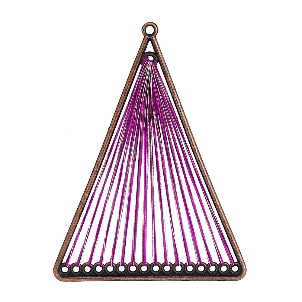 Alloy Earring Findings With Braid Craftsmanship In Bohemian Style, Available In Colour For Jewelry Accessories