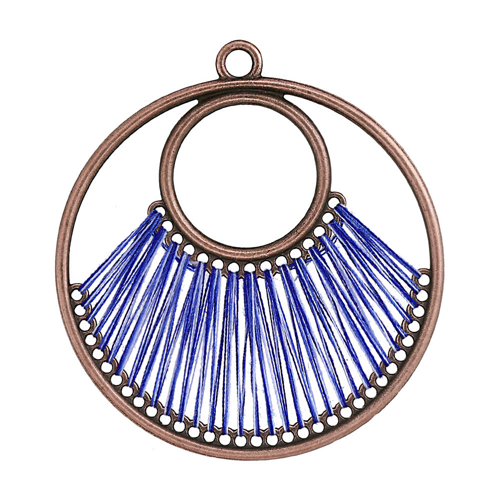 Alloy Earring Findings With Braid Craftsmanship In Bohemian Style, Available In Colour For Jewelry Accessories
