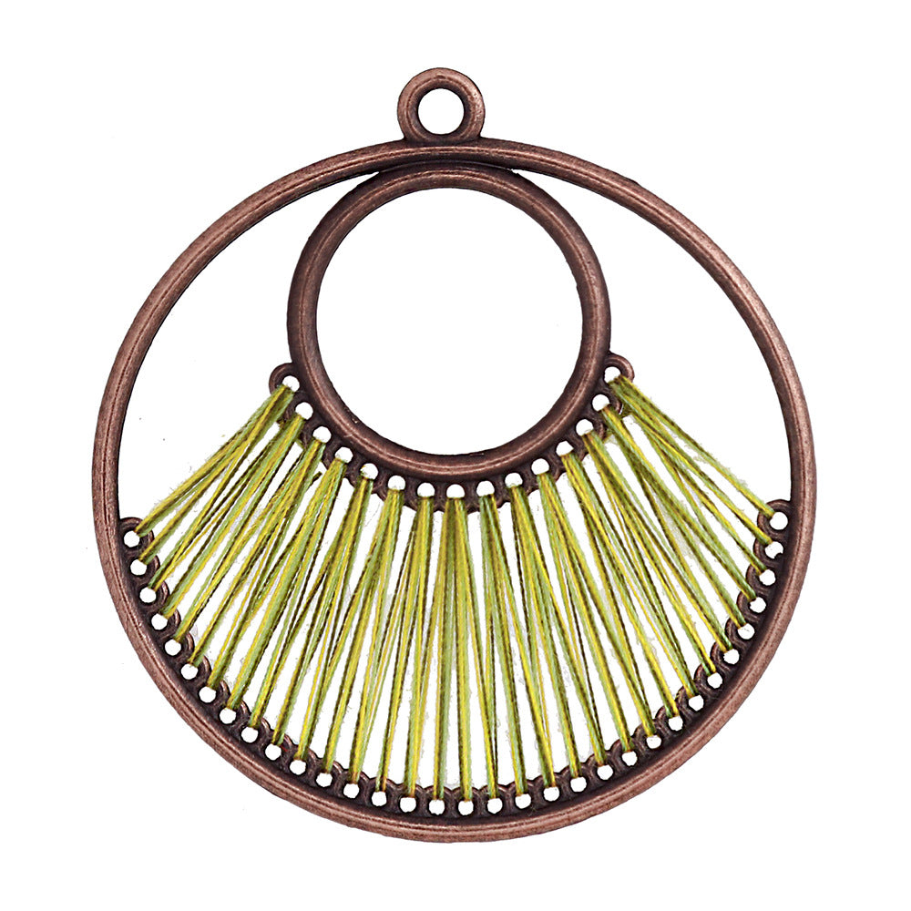Alloy Earring Findings With Braid Craftsmanship In Bohemian Style, Available In Colour For Jewelry Accessories