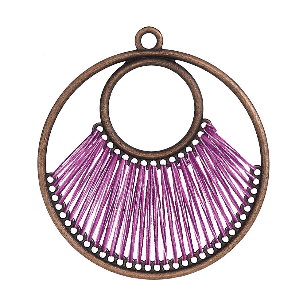 Alloy Earring Findings With Braid Craftsmanship In Bohemian Style, Available In Colour For Jewelry Accessories