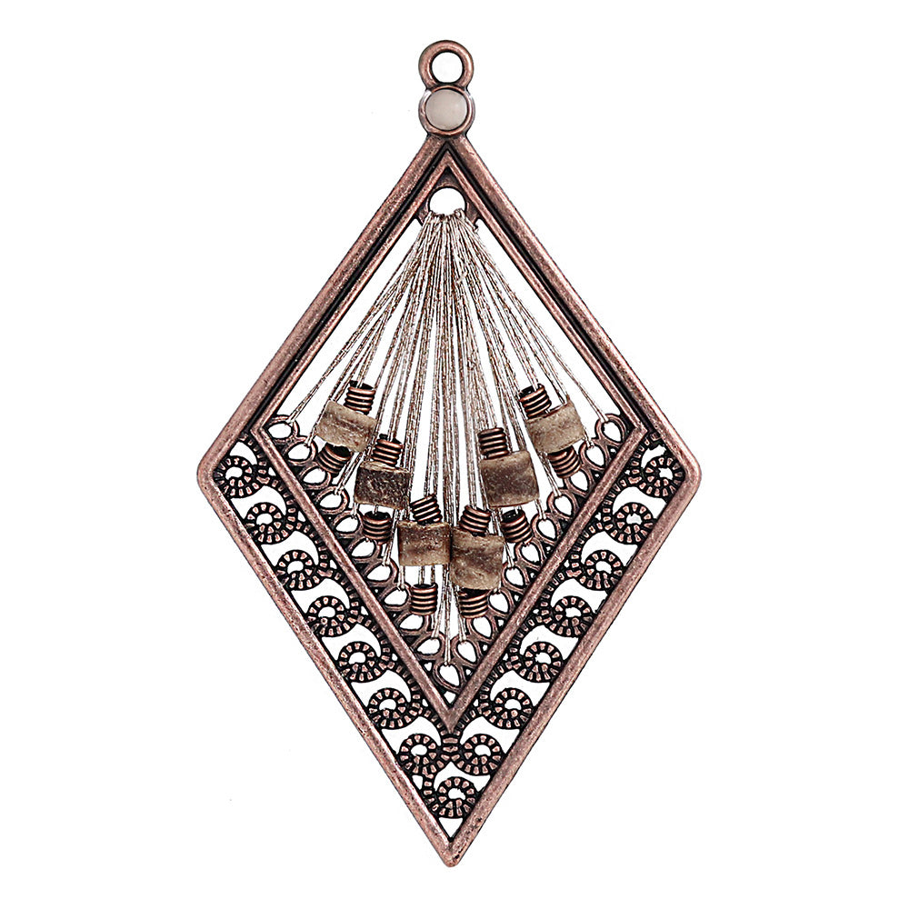 Alloy Earring Findings With Braid Craftsmanship In Bohemian Style, Available In Colour For Jewelry Accessories