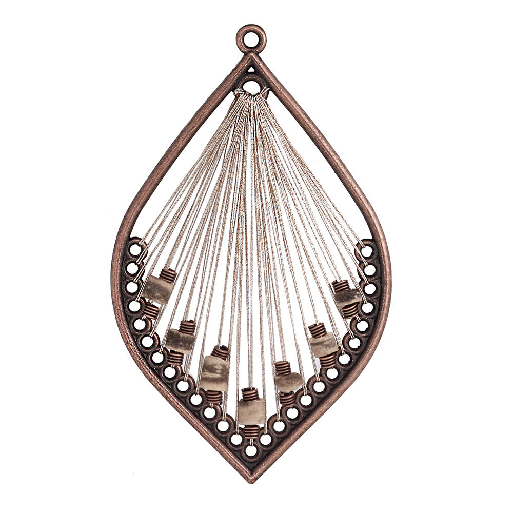 Alloy Earring Findings With Braid Craftsmanship In Bohemian Style, Available In Colour For Jewelry Accessories