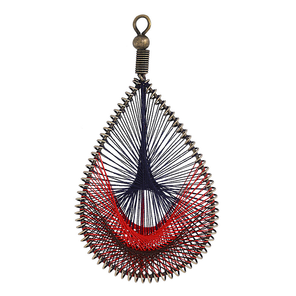 Alloy Earring Findings With Braid Craftsmanship In Bohemian Style, Available In Colour For Jewelry Accessories