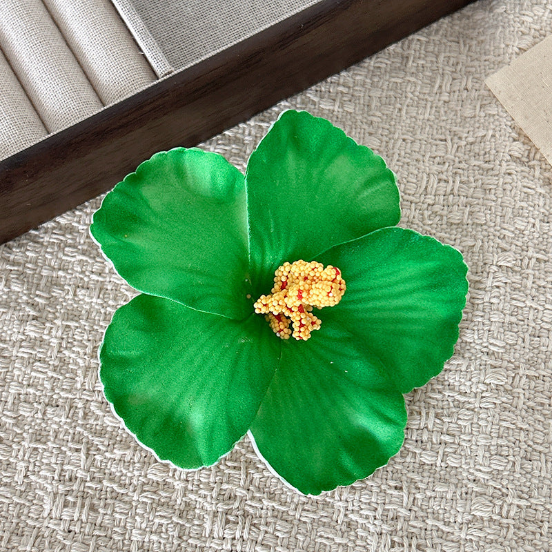 Beach Style Flowers Hairpin For Women In Natural Pink, Made Of Durable Plastic, Perfect For Summer