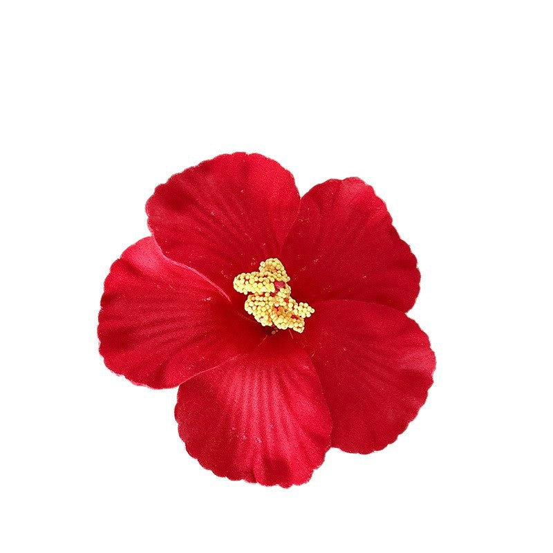 Beach Style Flowers Hairpin For Women In Natural Pink, Made Of Durable Plastic, Perfect For Summer