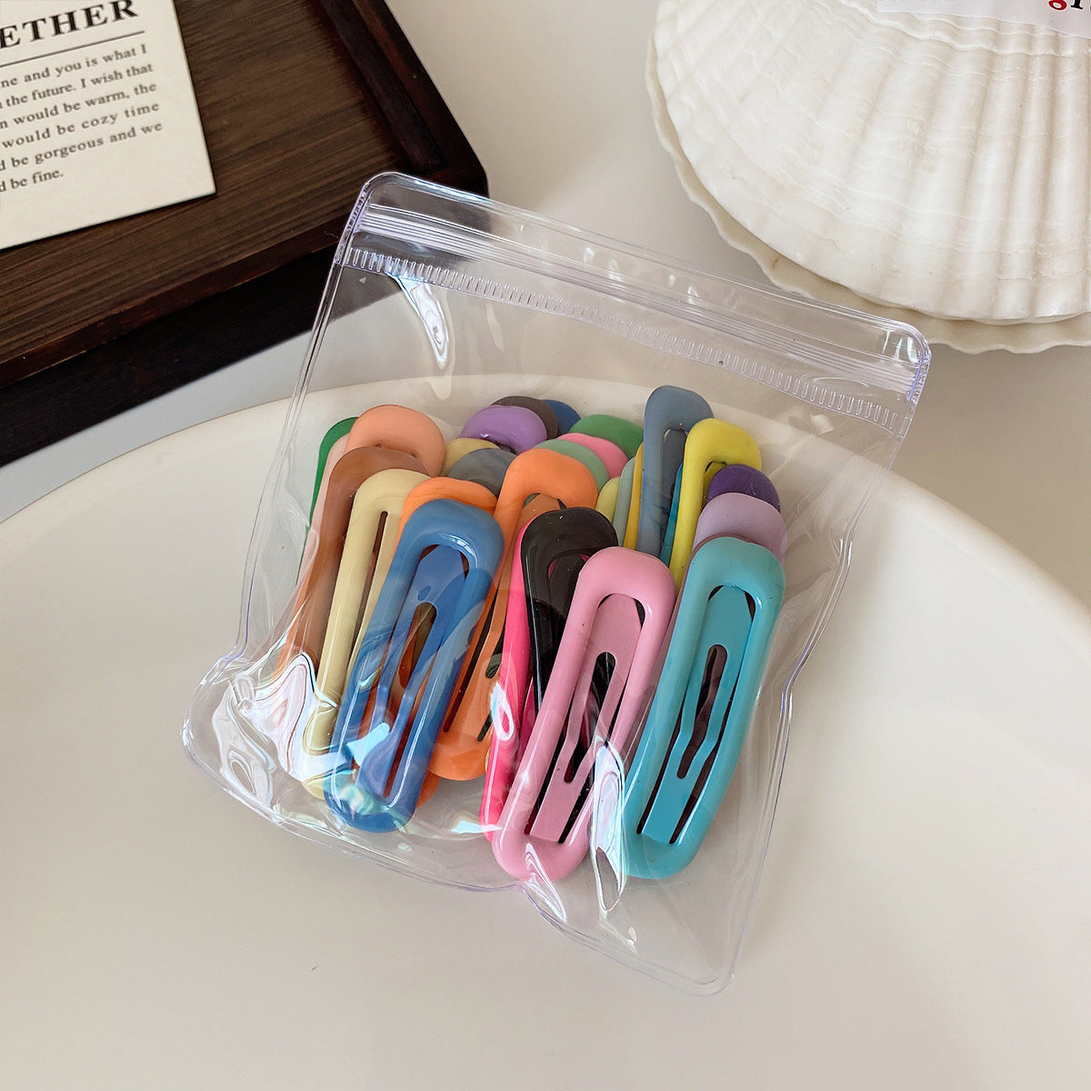 Sweet Heart Shape BB Clips Hair Accessories For Women In Multicolor, Made With Mixed Materials