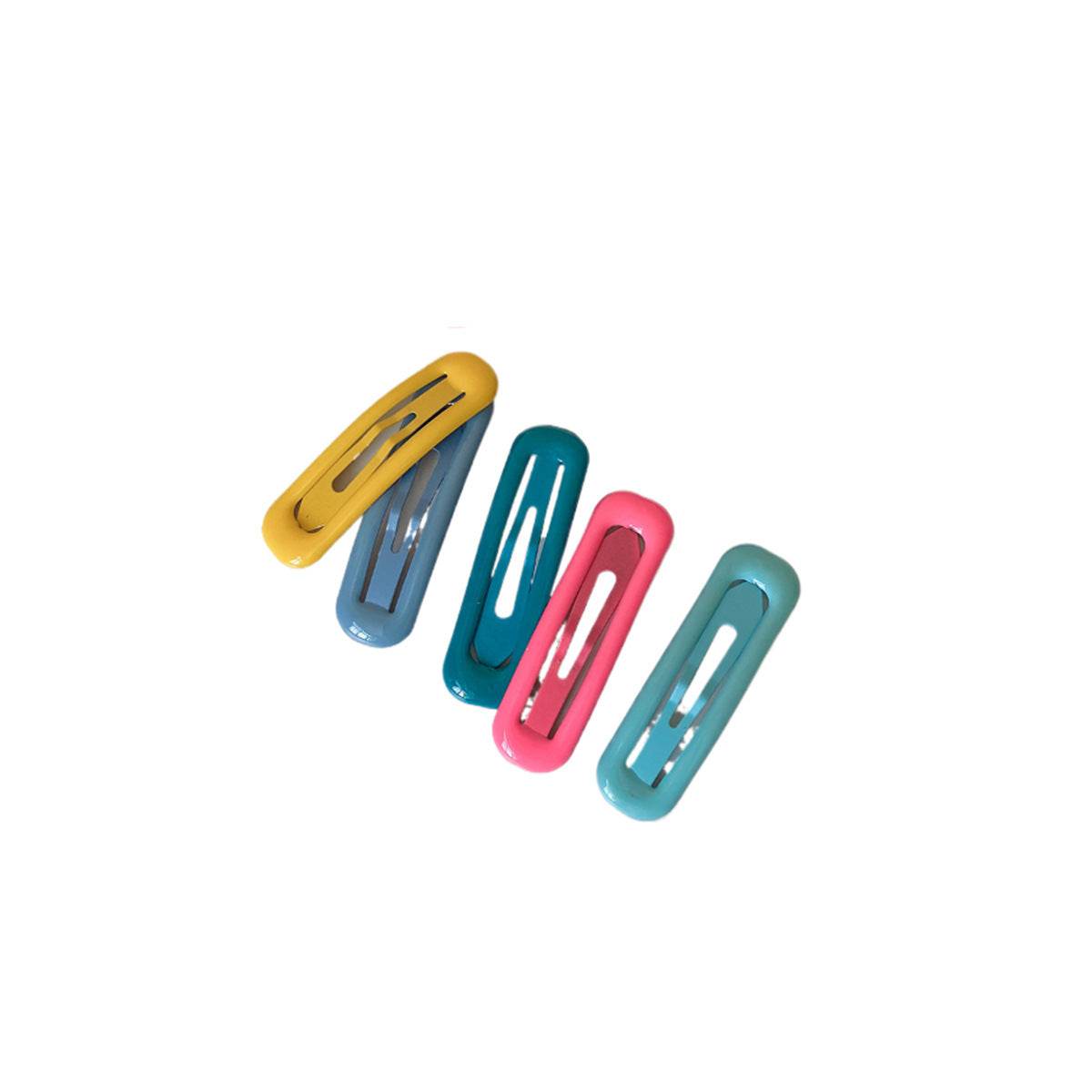 Sweet Heart Shape BB Clips Hair Accessories For Women In Multicolor, Made With Mixed Materials