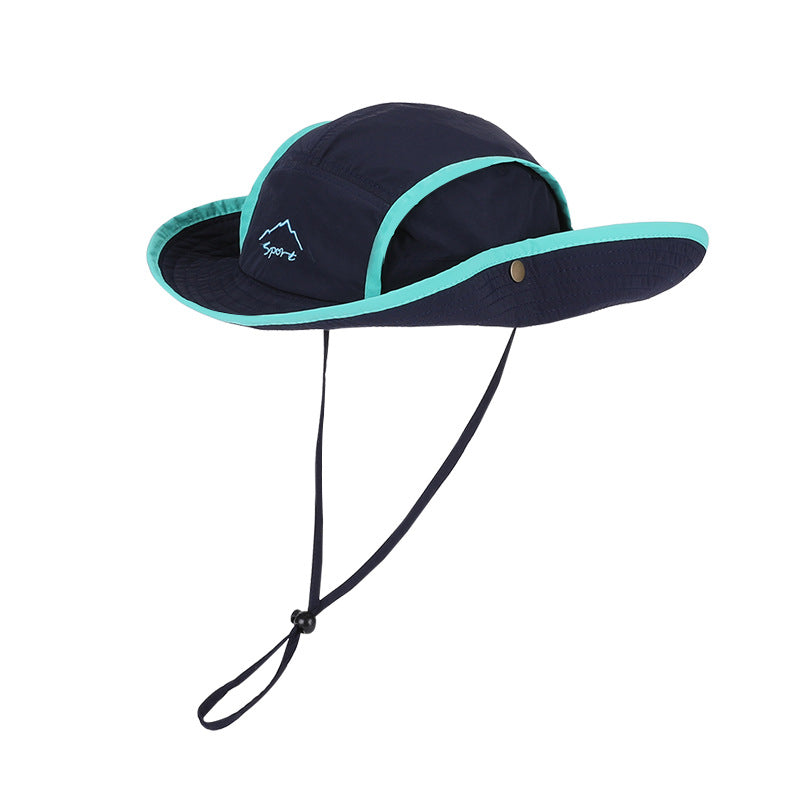 Boy's Commute Bucket Hat In Natural Pink Nylon, Summer Hat For Kids